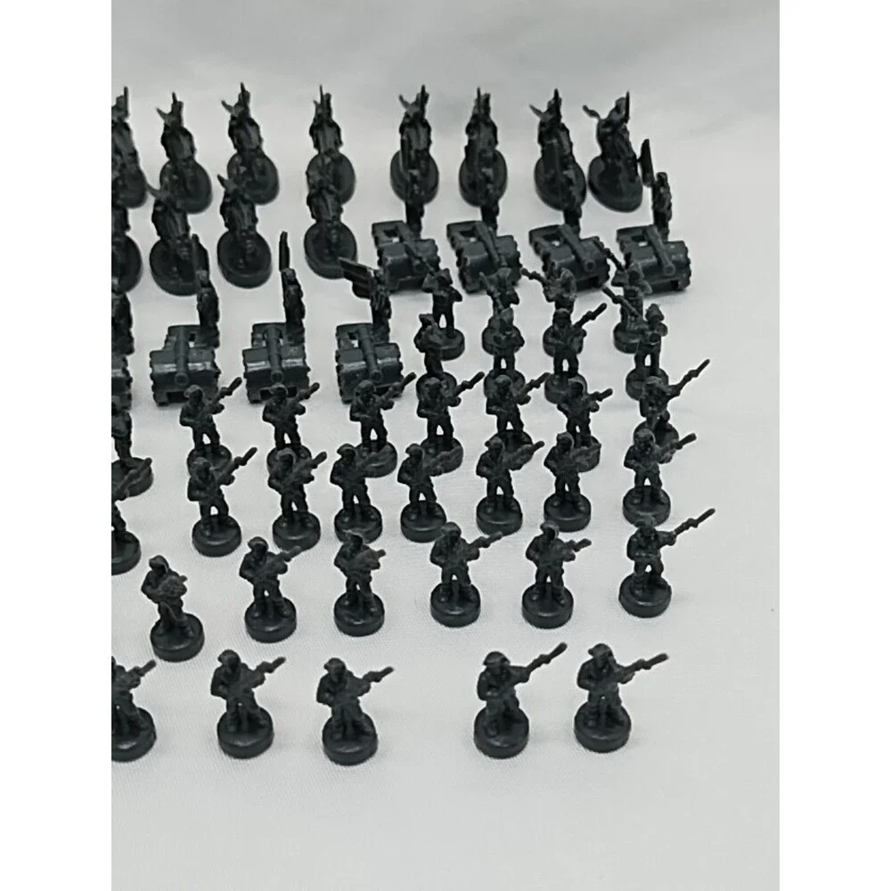 Set Of (60) 2003 Risk Gray Board Game Player Pieces